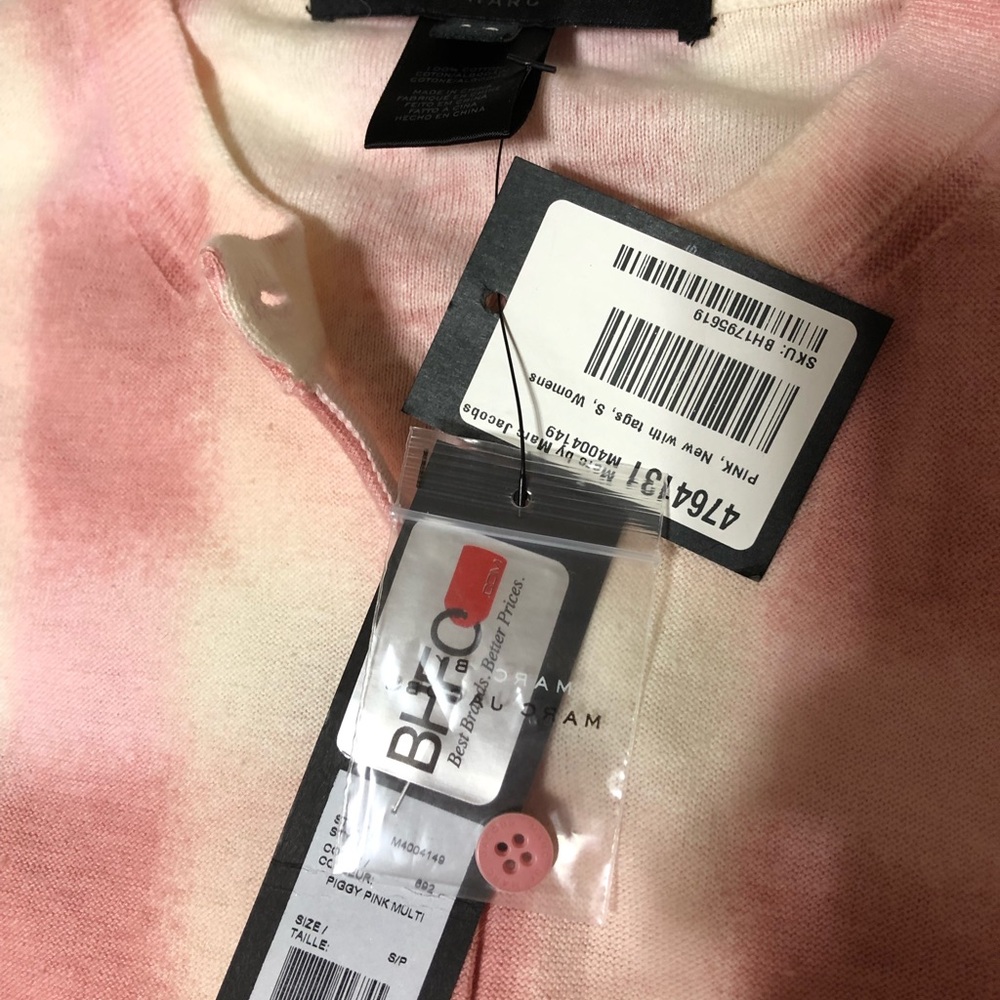 Marc Jacobs Pink Plaid Cardigan S Maddie Ziegler - Picture 3 of 3
